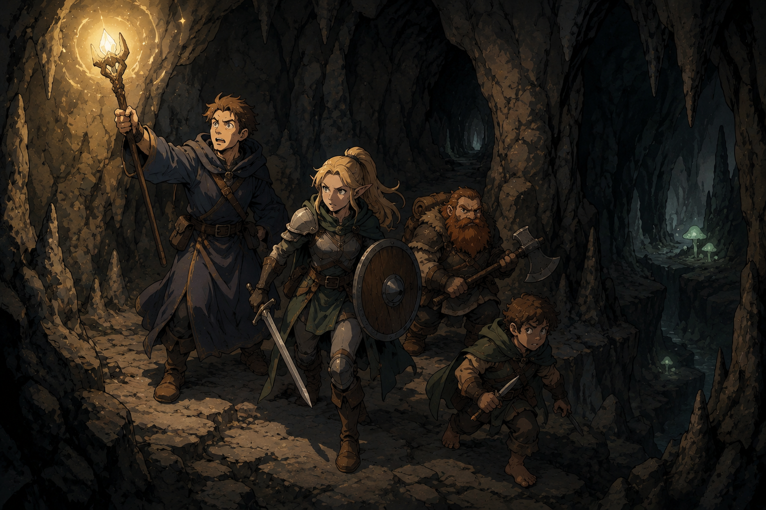 Cena fantástica de Icarus RPG para o carrossel principal
